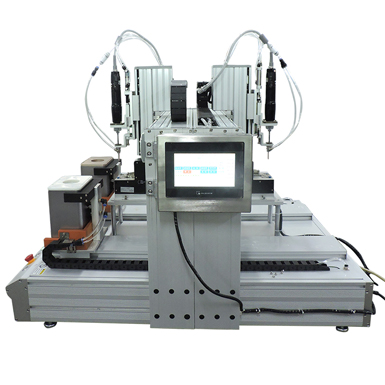 背靠背双平台香蕉视频导航锁螺丝机